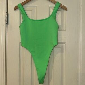 ALO Yoga Green Bodysuit
